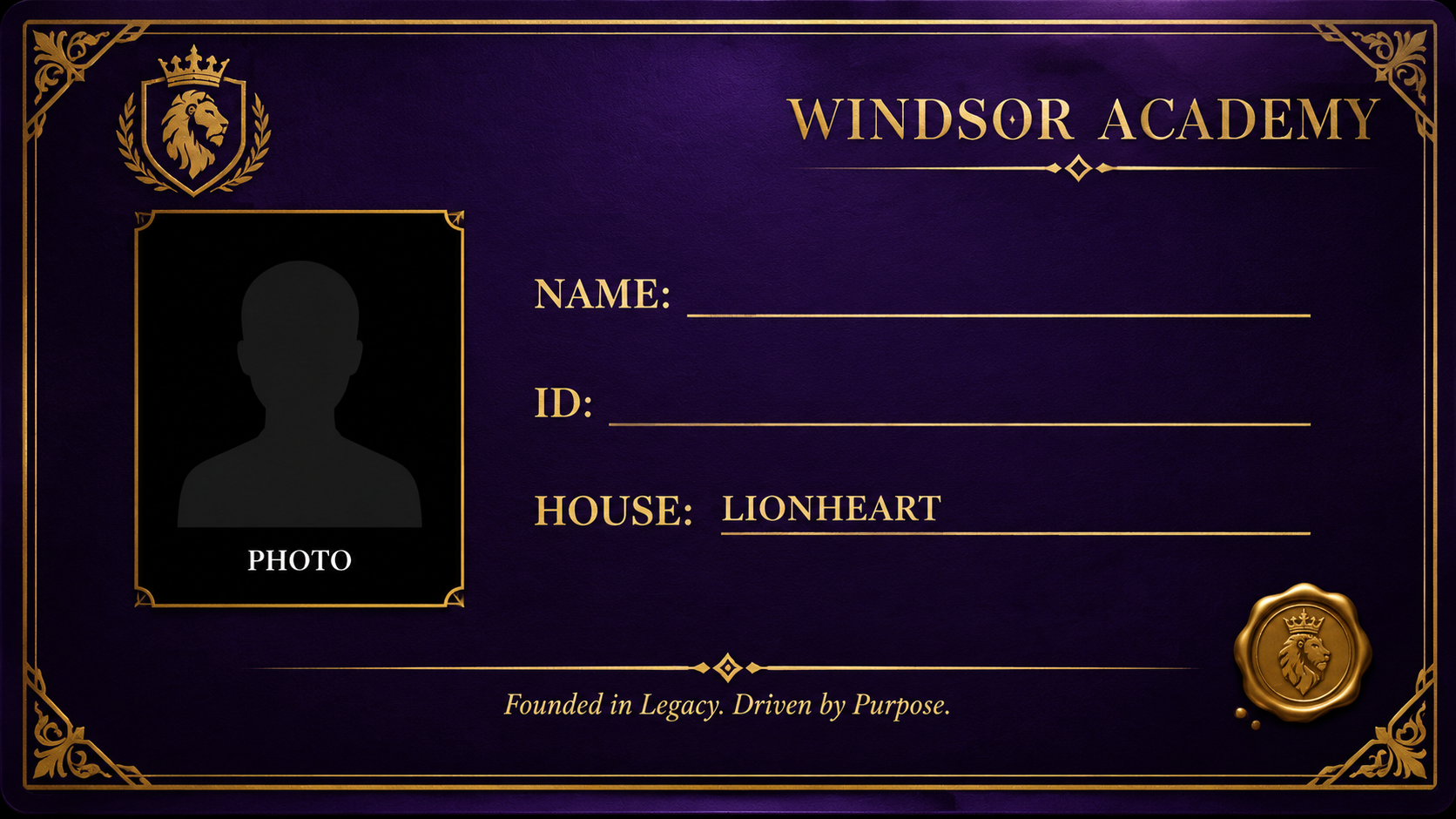 Lionheart ID card
